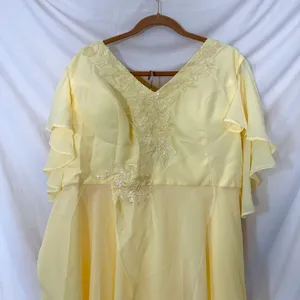 Source Unknown 3 Piece Chiffon Matching Tunic Beaded Asymmetric Set Size 26 thumbnail 2