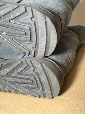 UGG Gray Suede Shearling Ankle Booties thumbnail 8