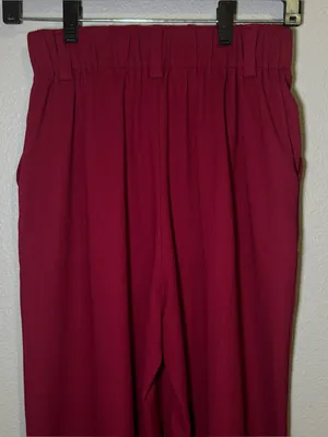 Halara High Waisted Pocket Wide Leg Waffle Knit Work Pants Womens Size XS Petite thumbnail 8