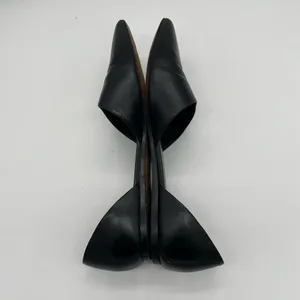 Vince Nina Leather D'Orsay Flats - Black - 11M thumbnail 8