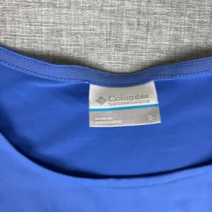 Columbia T-Shirt Dress Womens Small Blue Sleeveless Drawstring Pockets Jersey thumbnail 3