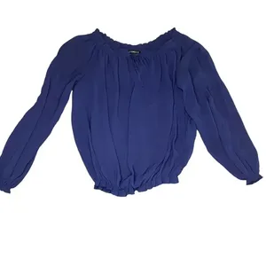 Express Women's Long Sleeve Peasant Blouse Size Small Blue‎ Casual Workwear thumbnail 3