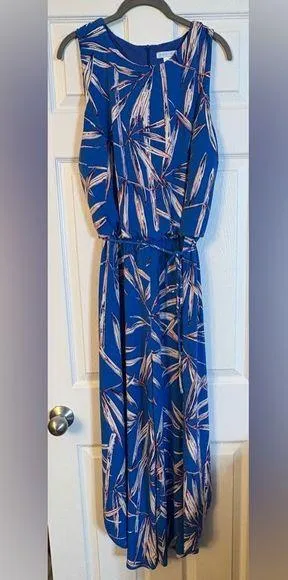 London Times Sleeveless Palazzo Jumpsuit, Size 14 thumbnail 1