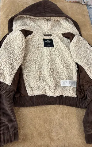 Hollister Brown Jacket Sherpa thumbnail 2