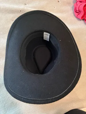 Spirit Black Western Cowboy, Cowgirl Hat, Turquoise Strap, Men Women Retro Wide Brim thumbnail 5