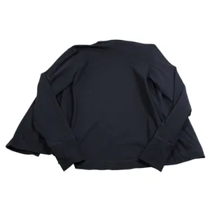 Pact Cardigan Women Medium Black Organic Cotton Shawl Collar Thumbhole Pockets thumbnail 2