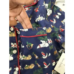Nwt Vera Bradley Women's Christmas Pajama Shirt Top Only SP‎ Snow Globe Motifs thumbnail 6