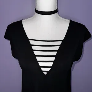NEW American Eagle Black Strappy V-Neck Top thumbnail 4