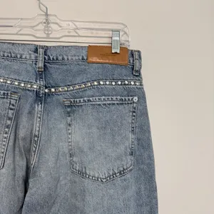 7 For All Mankind‎ Tess Studded Wide Leg Jeans Size 30 thumbnail 5