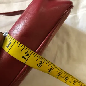 2000s Pink burgundy wine red crocodile-embossed leather shoulder hand bag purse silver hardware #y2k thumbnail 8