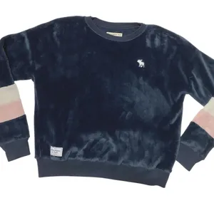 Abercrombie & Fitch Crewneck‎ Deep Pile Sweatshirt Vintage EUC Womens Size M/L thumbnail 1