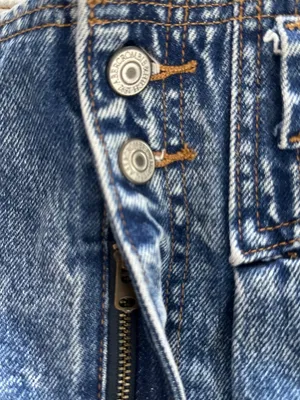 Abercrombie & Fitch Y2K Blue Denim Mini Skirt Natural Rise Size 27/4 Summer thumbnail 4