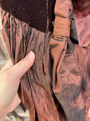 Vintage Brown Velvet Dress thumbnail 6