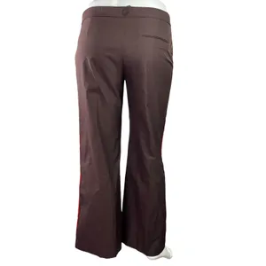 Zara Womens Brown High Waisted Flared Wide Leg Crop Lounge Trousers Pants Sz XL thumbnail 3