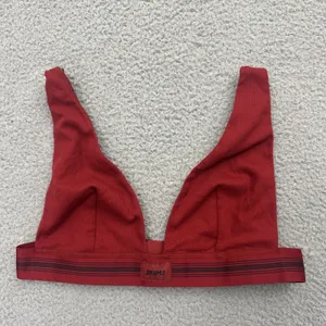 NWT Skims Plunge Bralette Brick Red Cotton Blend Women's XL thumbnail 2