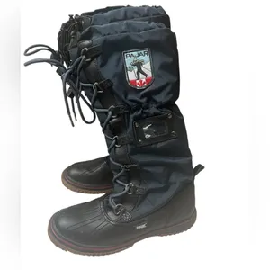 Pajar Canada Waterproof Fleece Lined Tall Winter Boots Navy Women’s 6–6.5 EUC thumbnail 6