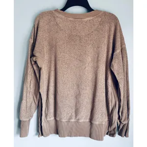 Aerie Chilled Out Sweater XS Sand Color Cottage Casual Fall Winter thumbnail 4