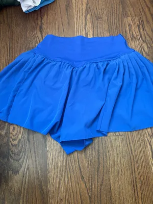 Aerie Offline Blue Flowy Shorts thumbnail 2