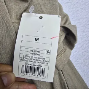 A New Day NWT Womens Tan Long Sleeve Scoop Neck‎ Empire Waist Midi Dress Medium thumbnail 5
