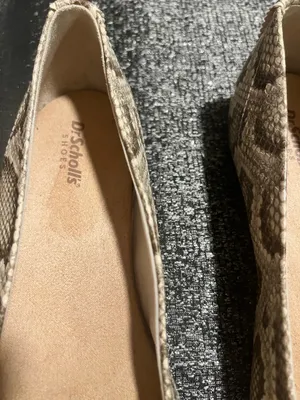 Womens sz9.5 NWOT Dr. Scholl's Wexley Slip On Flats-Taupe/Snake Print. thumbnail 7