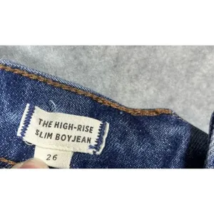 Madewell High Rise Slim Boyfriend Embroidered Flowers Women’s Jeans‎ 26 thumbnail 4