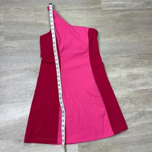Outdoor Voices One Shoulder Dress in 2 tone Pink Size Small thumbnail 4