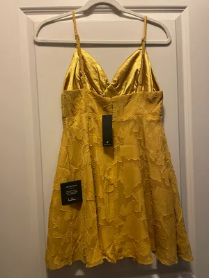Yellow Mini Dress thumbnail 2