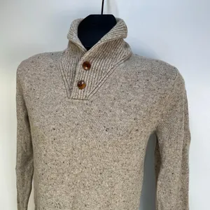 J. Crew Rugged Merino Shawl Collar Donegal Sweater Knit Pullover thumbnail 2