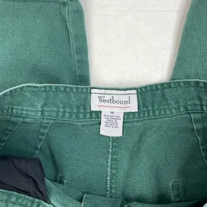 Vintage Dark Green High Waisted Tapered Leg Jean Trouser thumbnail 4