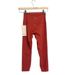 NWT Lululemon Desert Red Align leggings size 4 23” Authentic thumbnail 3