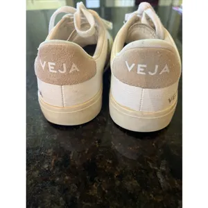 Size 7 VEJA Campo White Sneakers Tennis Shows White Gold Campo Trendy Low Top thumbnail 3