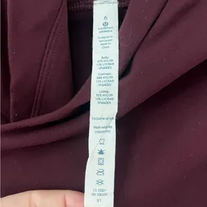 Lululemon Bhakti Yoga Jacket Luon Bordeaux Red Size 4 thumbnail 3