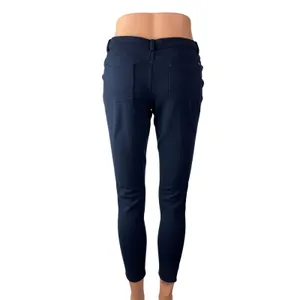 Tommy Hilfiger Women's Navy Blue Mid Rise Slim Skinny Trousers Pants Size S thumbnail 4