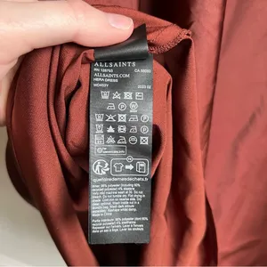 ALLSAINTS Hera satin slip dress thumbnail 8