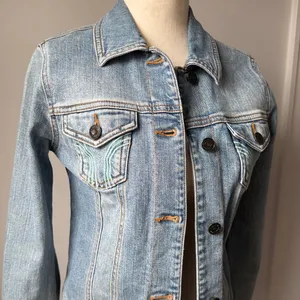 Hollister Light Blue Denim Jean Jacket thumbnail 2