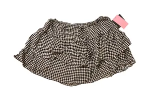 NEW Grayson Threads Black White Skort Skirt Gingham Size XS Stretch thumbnail 1