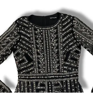 Gianni Bini Black Dani Pearl Silver Sequin Dress size 0 thumbnail 11