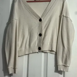 SO Women's Cream Cardigan Sweater thumbnail 1