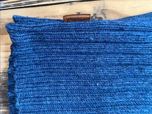 Lauren Ralph Lauren Navy Ribbed linen blend Lace-Up V-Neck Sweater thumbnail 4