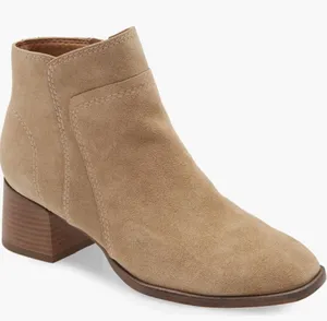 Lucky Brand Lilka Suede Bootie, Block Heel Size 7, Dune‎ Light Brown, NWT thumbnail 1