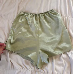 Green Silk Pj Shorts thumbnail 4