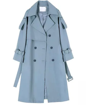 Women Coat Blue Size L thumbnail 2