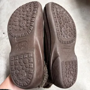 Crocs Nadia Rubber Winter Boots Sherpa Lined Brown Women's Size 8 thumbnail 4