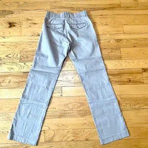 Lee Platinum Label White/Gray Wide Leg Pant Jeans Sz 2M No-gap Waistband thumbnail 2