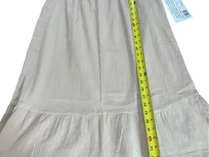 Loungees Cotton Gauzy Mini Tank Dress Beige Womens Size Medium NEW thumbnail 6