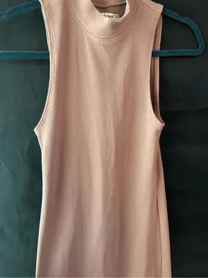 Abercrombie & Fitch Stretchy Dusty Pink Sleeveless Dress thumbnail 7