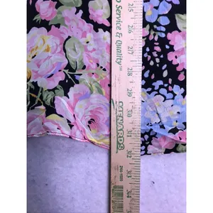 Jones New York Sport Skirt Women 8 Black Floral Rayon Midi Casual thumbnail 4