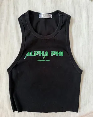 Alpha Phi Black Tank thumbnail 1
