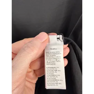 The Drop @shopdandy Black Silky Belted Blouson Sleeve Dress NWT L‎ thumbnail 6