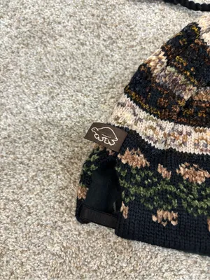 Turtle Fur Knit Cap Hat Aztec Merino Wool Beanie adult made in USA thumbnail 5